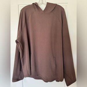 Men's Heavy Waffle Hooded Sweatshirt Brown All In Motion XXL